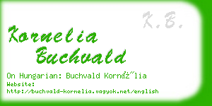 kornelia buchvald business card